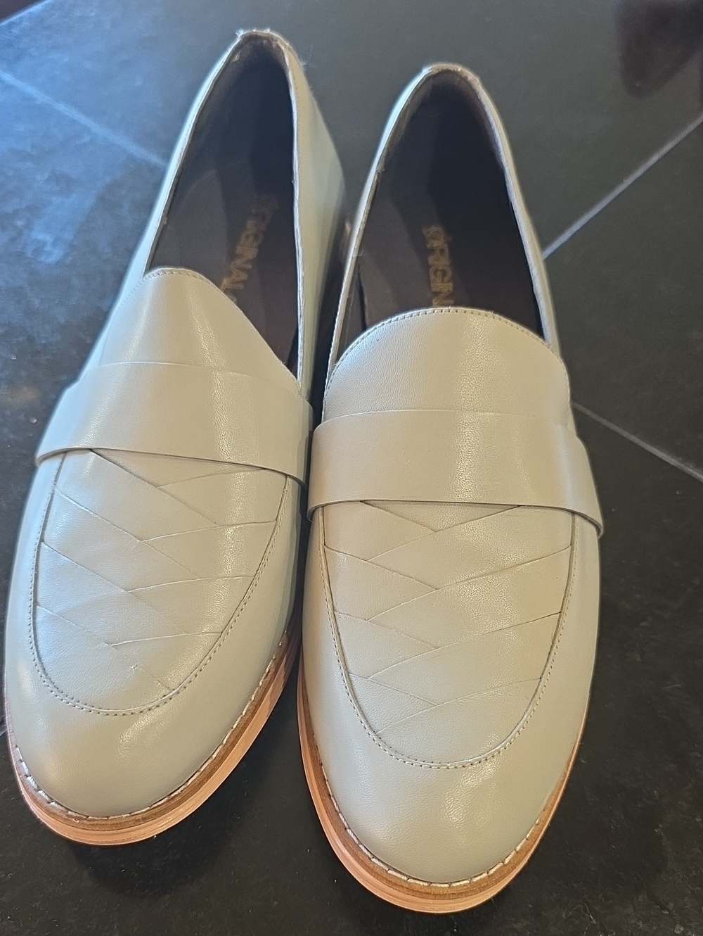 Cole Haan Women's Leather Loafers in Gray